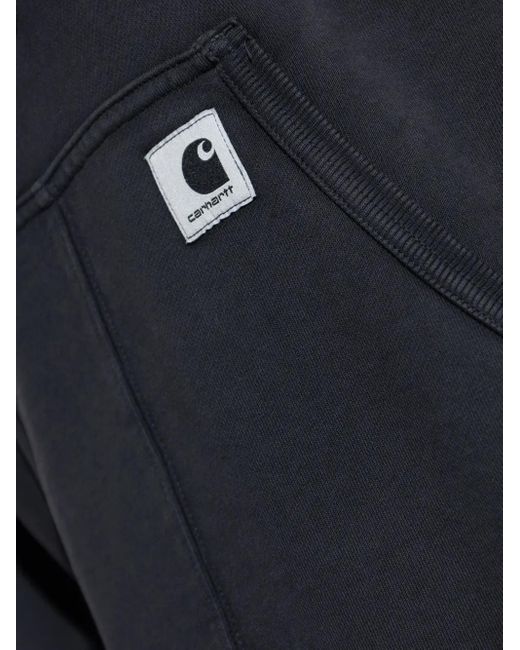 Sudadera de algodón con capucha y parche del logo Carhartt de color Blue