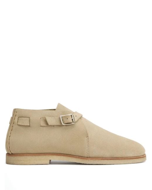 メンズ Lemaire バックルストラップ スリッポン Natural