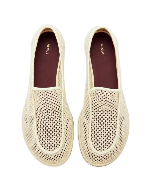 Neous White Mesh Loafers