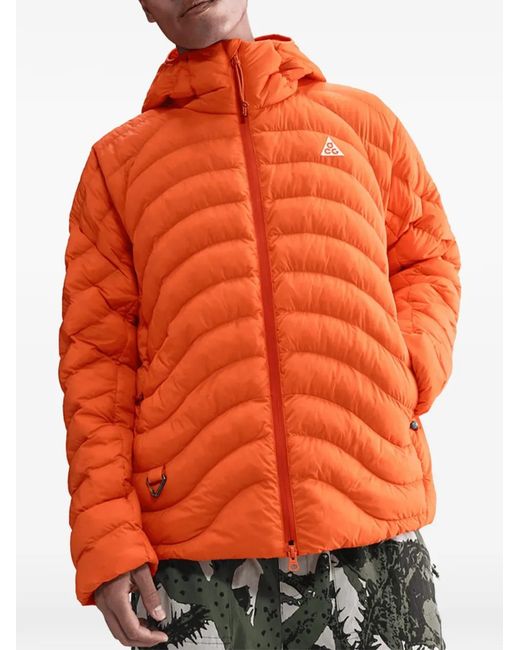 Nike Orange Lava Flow Hooded Jacket for men