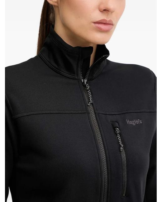 Haglöfs Black Rosson Mid Zip-Up Sweatshirt