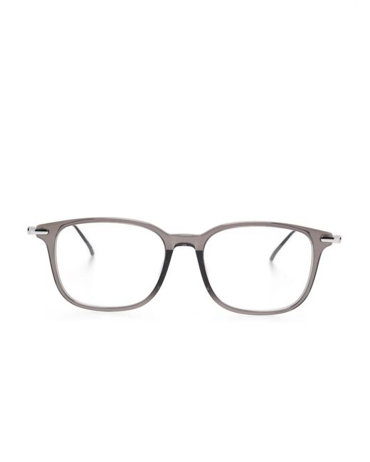 Montblanc Black Rectangle-Frame Glasses