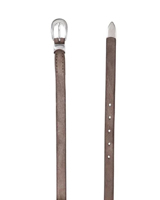 Our Legacy White Leather Belt