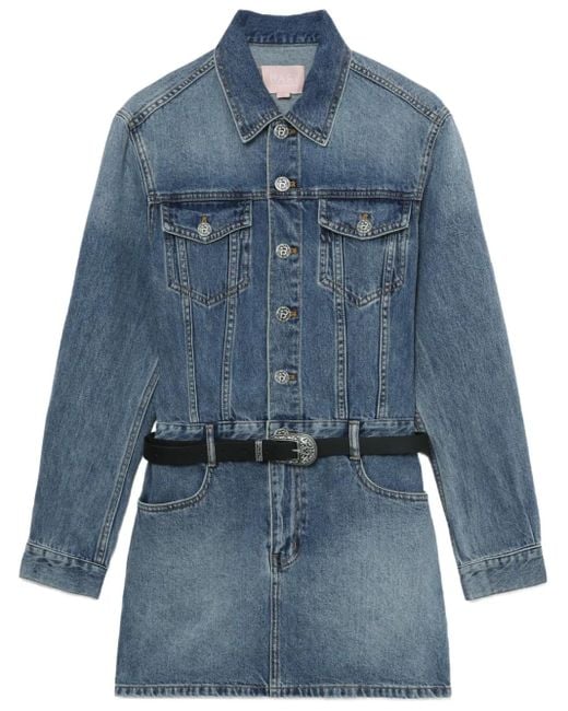A Bathing Ape Blue Denim Mini Dress
