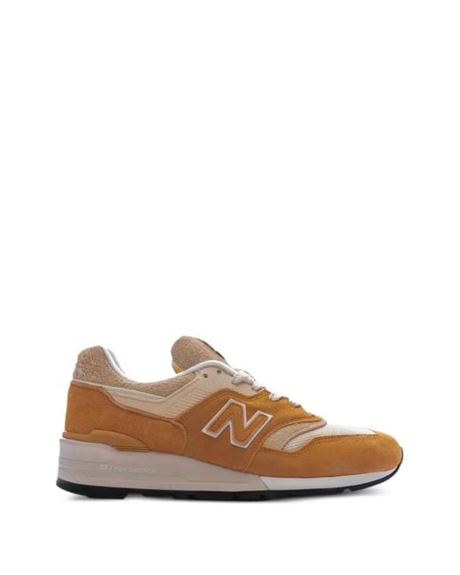 New Balance Brown Side Logo Sneakers