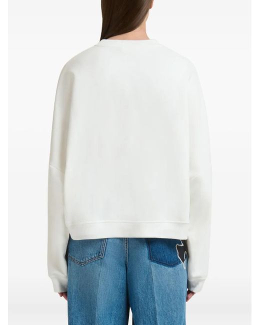 Marni White Hemd Mit Tulpen-Print