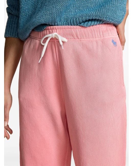 Pantalones de chándal con bordado Polo Pony Polo Ralph Lauren de color Pink