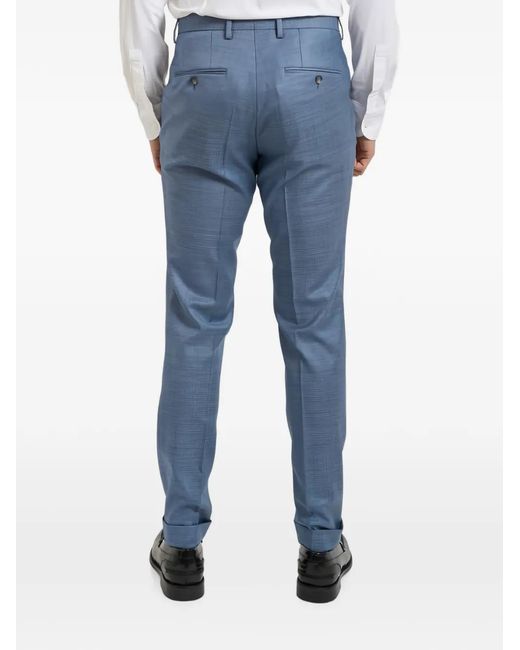 Boss Blue Single-Breasted Two-Piece Suit for men