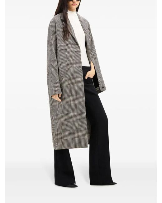 Courreges Gray Long Cocoon Coat