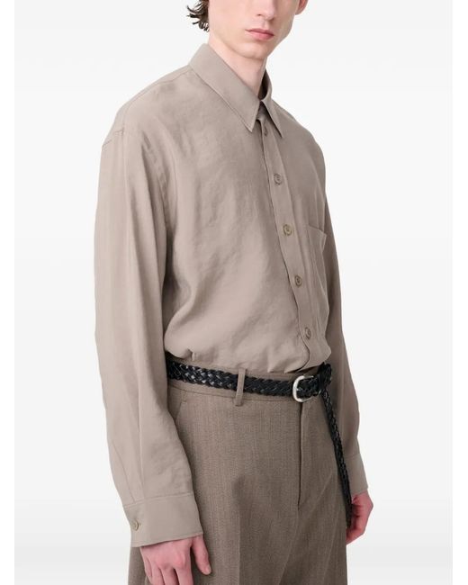 Studio Nicholson Natural Emper Patch-Pocket Shirt for men