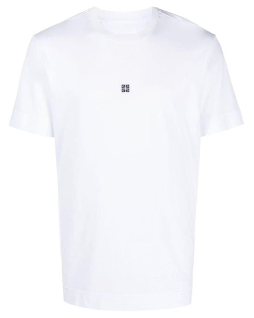 T-shirt con ricamo di Givenchy in White da Uomo