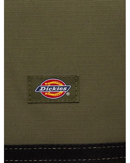 Dickies Green Roll-Top Logo-Patch Backpack