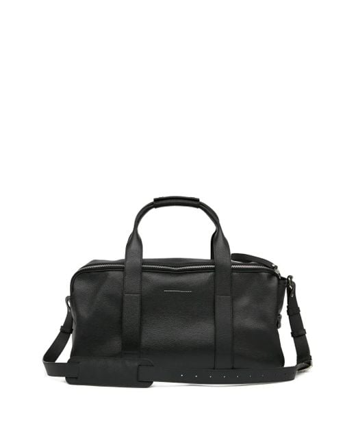 Sac Fourre-Tout En Cuir Texturé MM6 by Maison Martin Margiela pour homme en coloris Black
