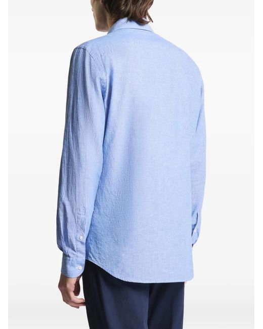 Camicia A Righe di Fay in Blue da Uomo