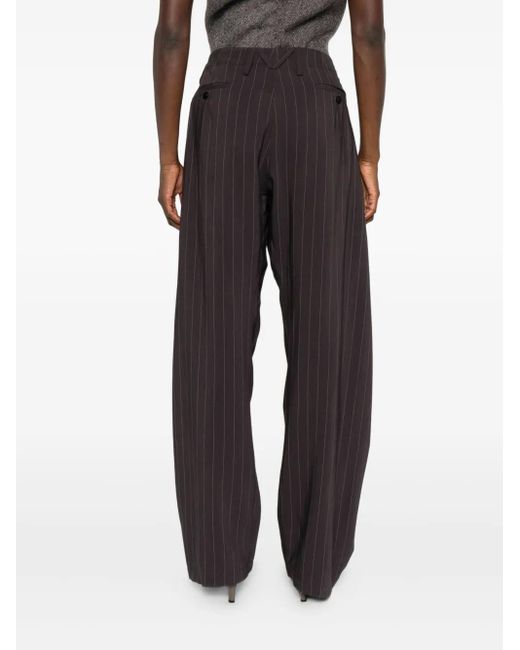 Magda Butrym Gray Pinstripe Pants
