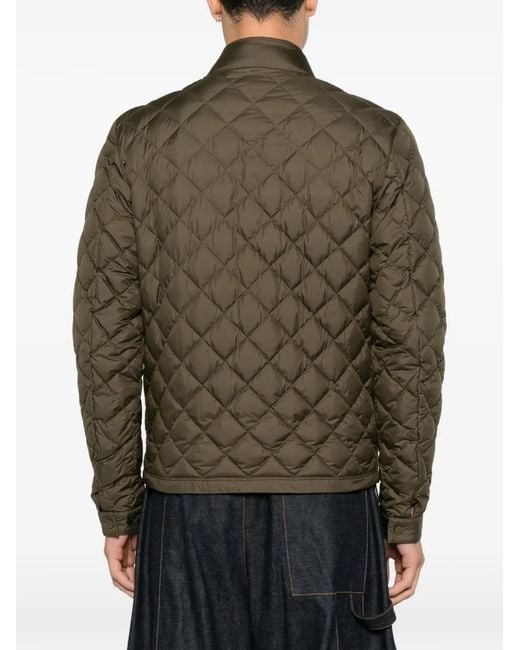 Moncler Brown Oise Diamond-Quilted Jacket for men