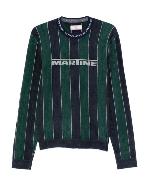 トップス Martine Rose SPORTY LOGO CREW NECK Martine Rose Sporty Logo Sweatshirt in Green for Men | Lyst