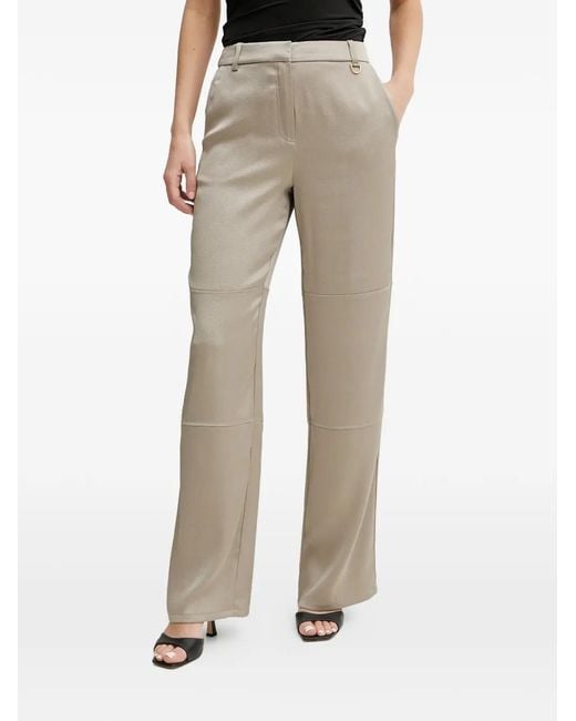 MARCIANO BY GUESS Natural Panel-Detail Trousers