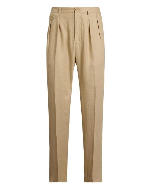 Polo Ralph Lauren Natural Pleated Trousers for men