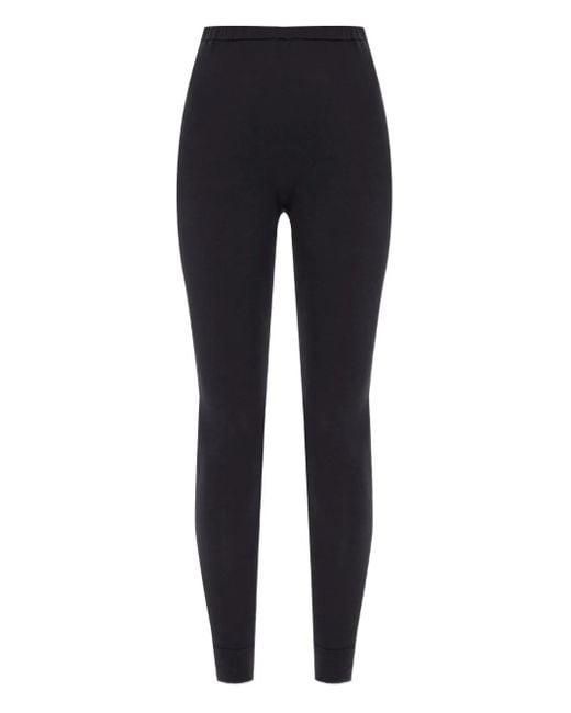 Issey Miyake Blue Speckled Elastic-Waistline Leggings