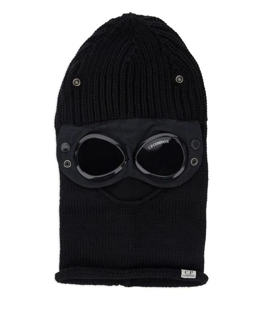 C P Company Gebreide Bivakmuts Met Goggle-Detail in het Black voor heren