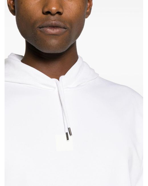 Sudadera con capucha y logo C P Company de hombre de color White