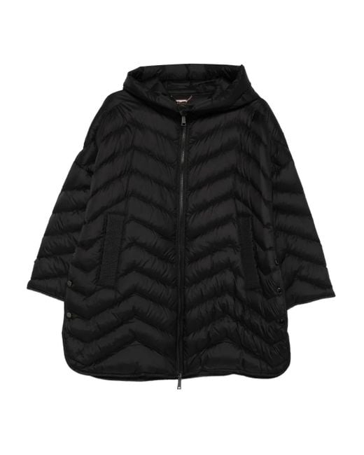 Seventy シェブロン フーデッドコート Black