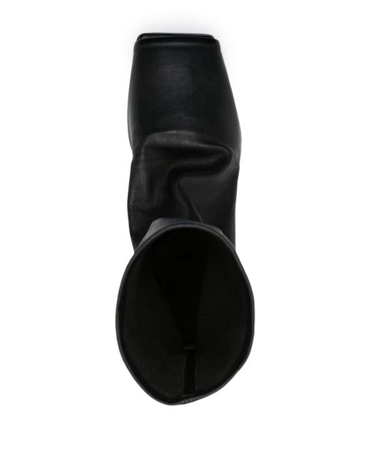 Rick Owens Black 75mm Open-toe Leather Boots