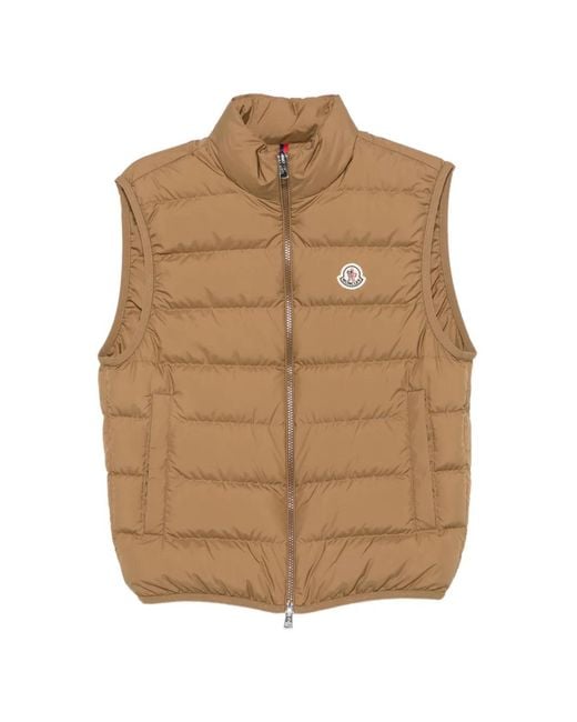 Chaleco Contrin Acolchado Moncler de hombre de color Brown