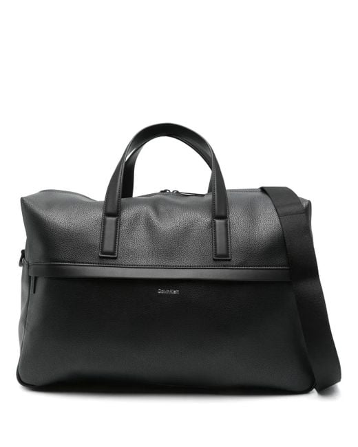 Calvin Klein Black Leather Bag for men
