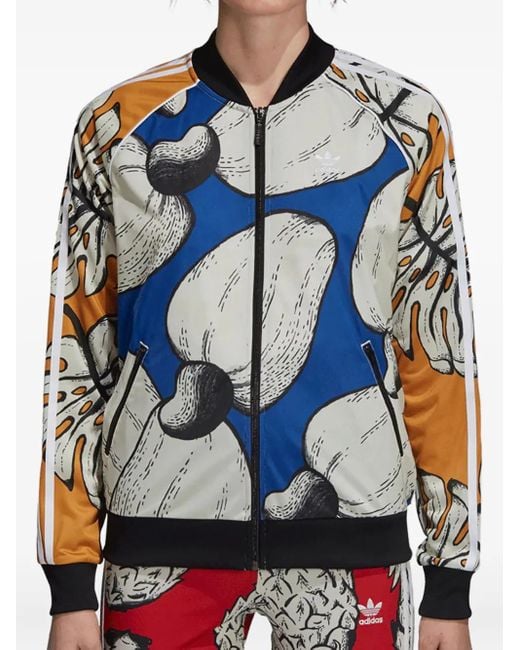 Adidas Blue Stadium Superstar "Multicolour" Track Jacket