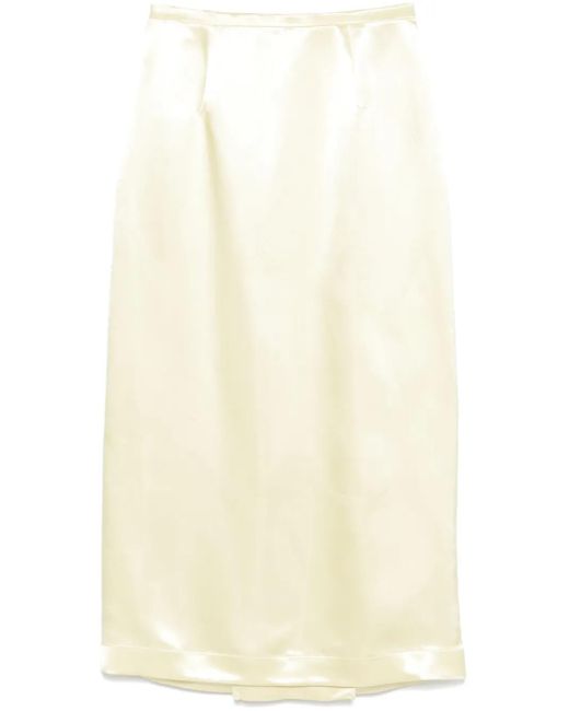 Philosophy Di Lorenzo Serafini サテンミディ スカート White