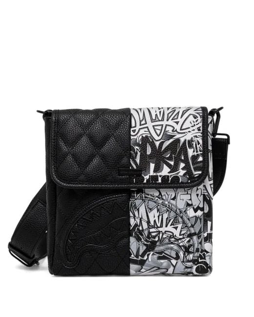 Borsa A Spalla Trapuntata di Sprayground in Black
