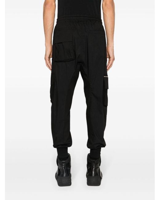 Thom Krom Black Drawstring-waist Cargo Trousers for men