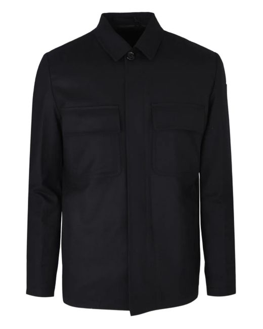 Lardini Black Pocket Shirt Jacket for men