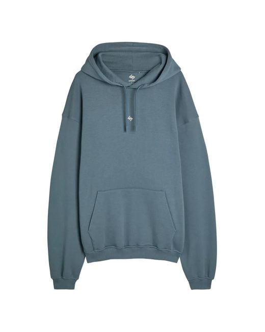 REPRESENT 247 Blue Drawstring Hooded Sweatshirt for men