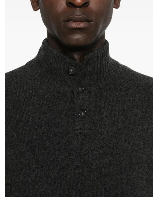 Daniele Fiesoli Pullover Mit Stehkragen in Black für Herren