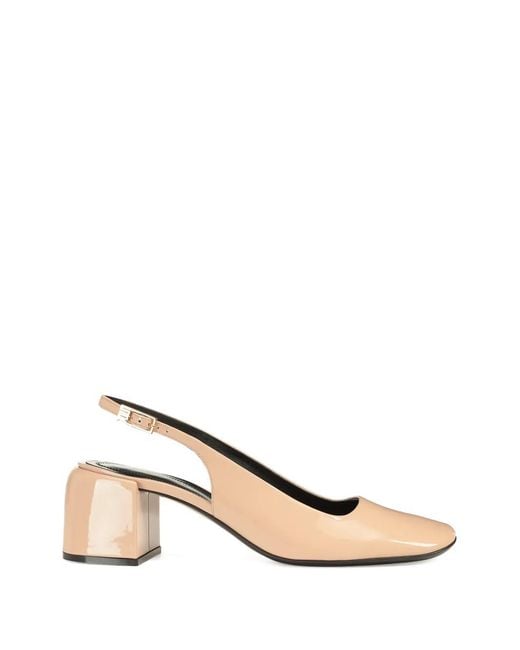 Sergio Rossi Natural Convex Square-Toe Pumps