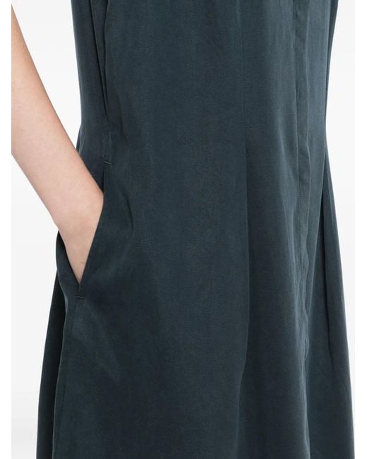 SPORT b. by agnès b. Blue Short-Sleeves Mini Shirt Dress