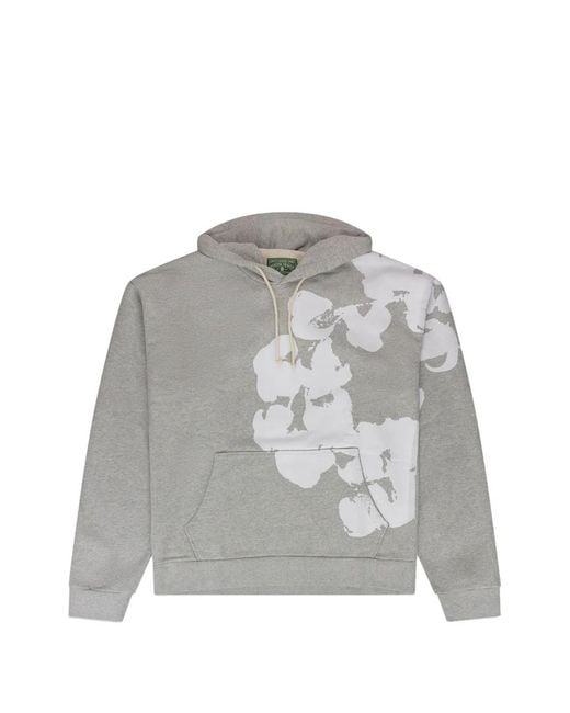 DENIM TEARS Gray Jumbo Wreath Long-Sleeve Hoodie for men