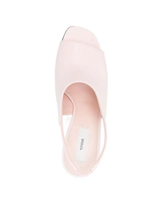 Totême Pink Slingback Sandals