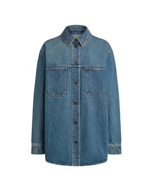 12 STOREEZ Blue Denim Shirt