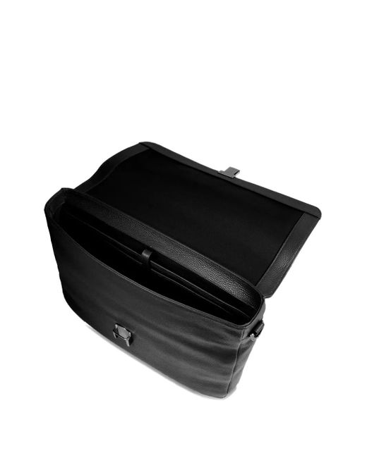 Lancel Leren Aktetas Met Handvat in het Black voor heren
