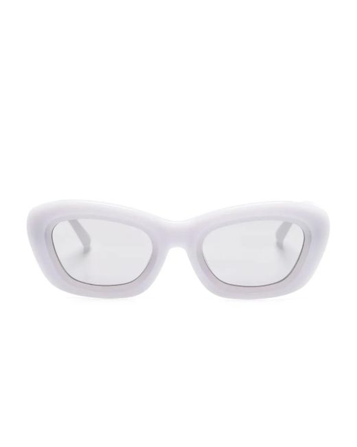 Linda Farrow White X The Attico Rania Sunglasses
