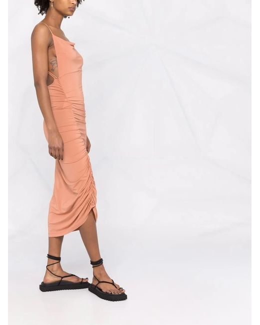 ANDAMANE Multicolor Irina Draped Midi Dress