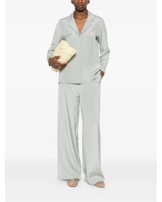 Max Mara White Collared Buttoned Shirt