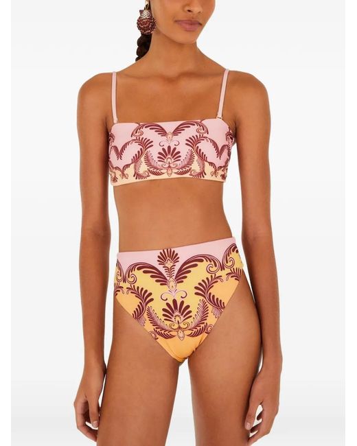 Farm Rio White Arabesque-Print Bikini