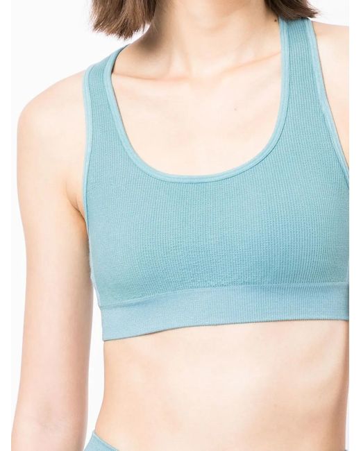 The Upside Blue Anna Seamless Sports Bra