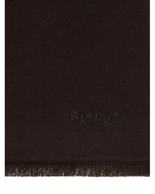 Alanui Black Crew Neck T-Shirt for men