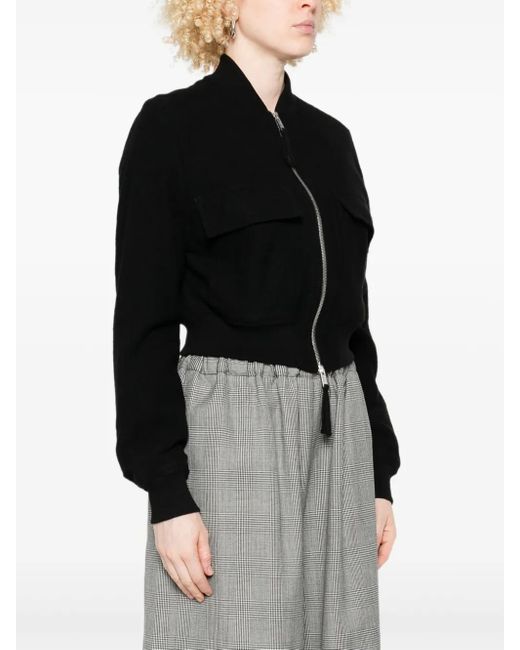 Thom Krom Black Zip-Front Jacket